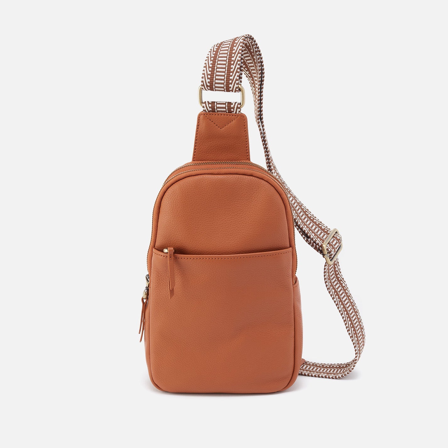 Cass Sling In Pebbled Leather – Butterscotch