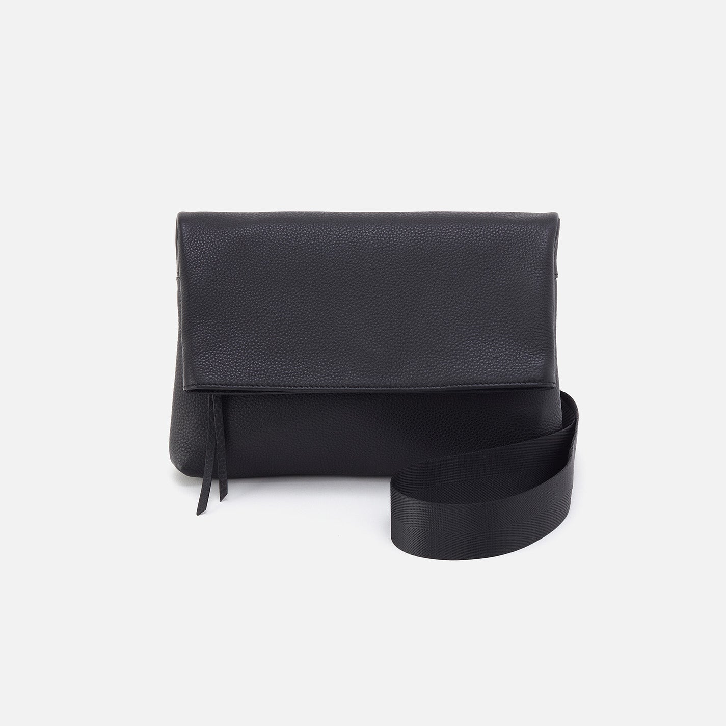 Grant Crossbody In Pebbled Leather – Black