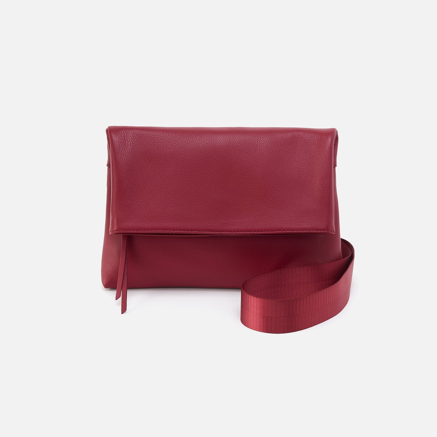 Grant Crossbody In Pebbled Leather – Wine