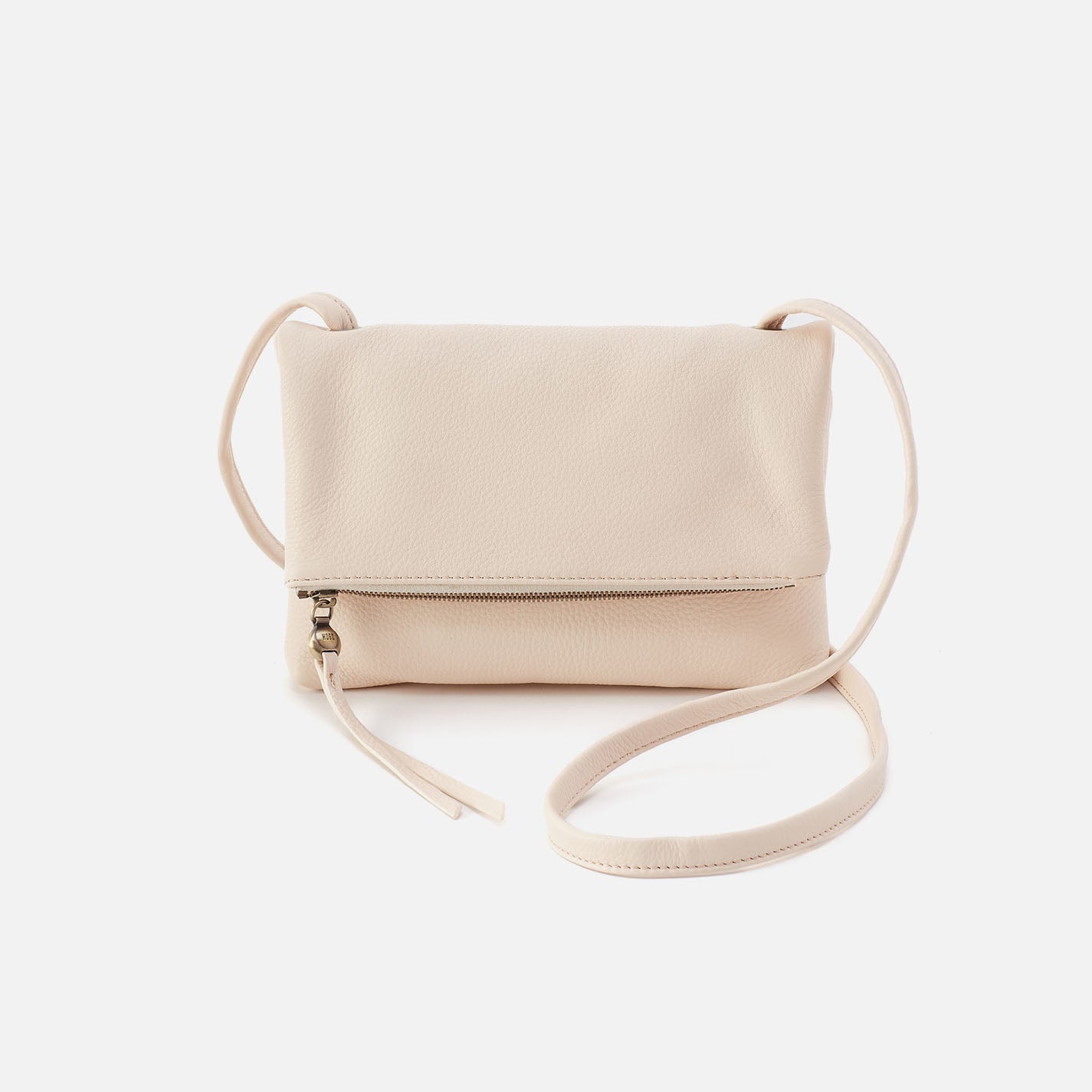 Grant Small Crossbody In Pebbled Leather – Cream