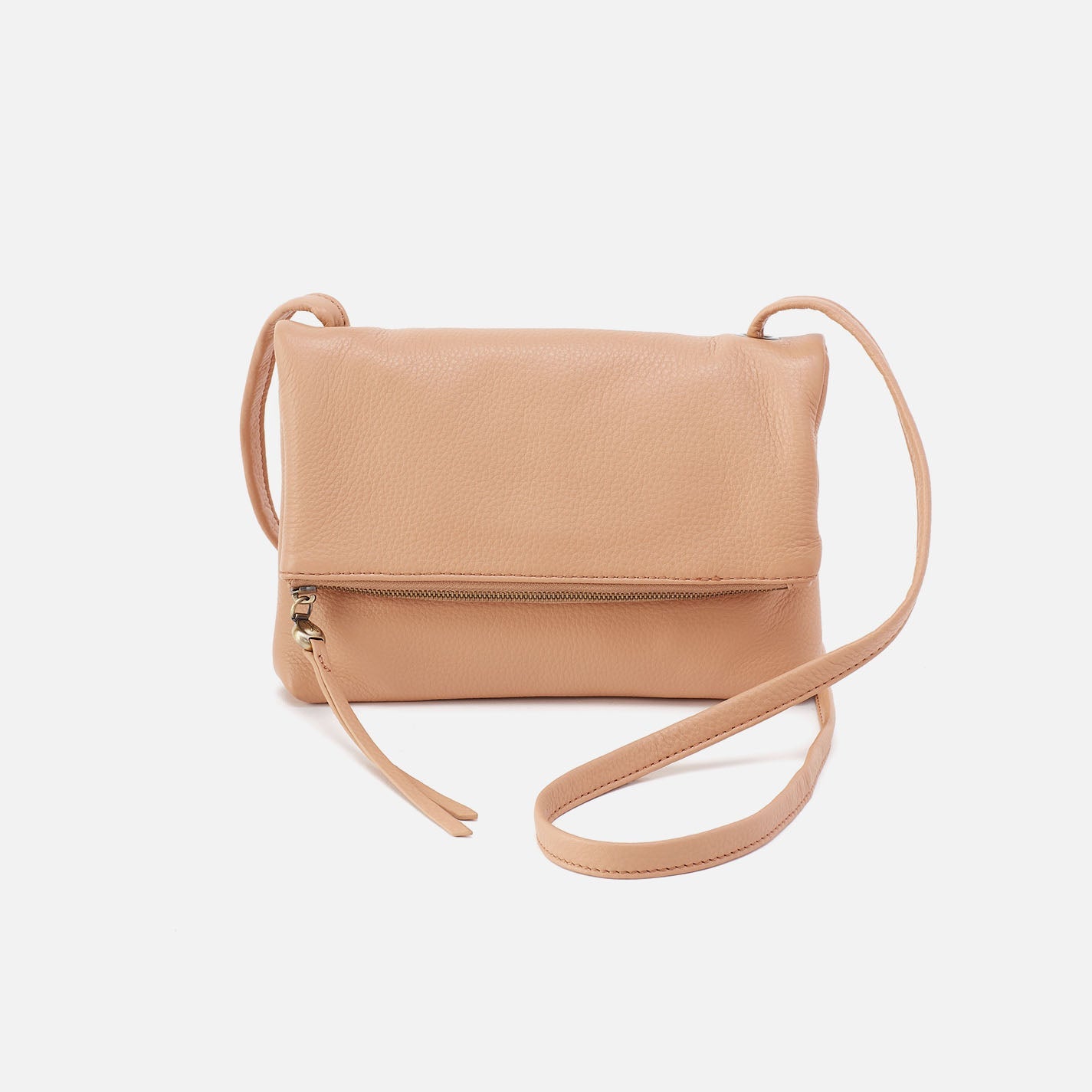 Grant Small Crossbody In Pebbled Leather – Porcini