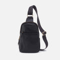 Cass Sling In Pebbled Leather – Black