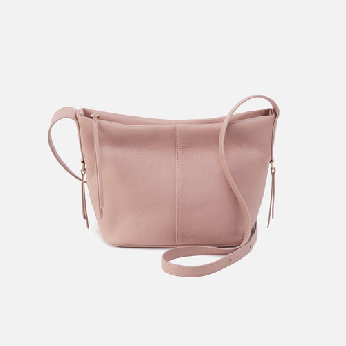 Collette Crossbody In Pebbled Leather – Blush