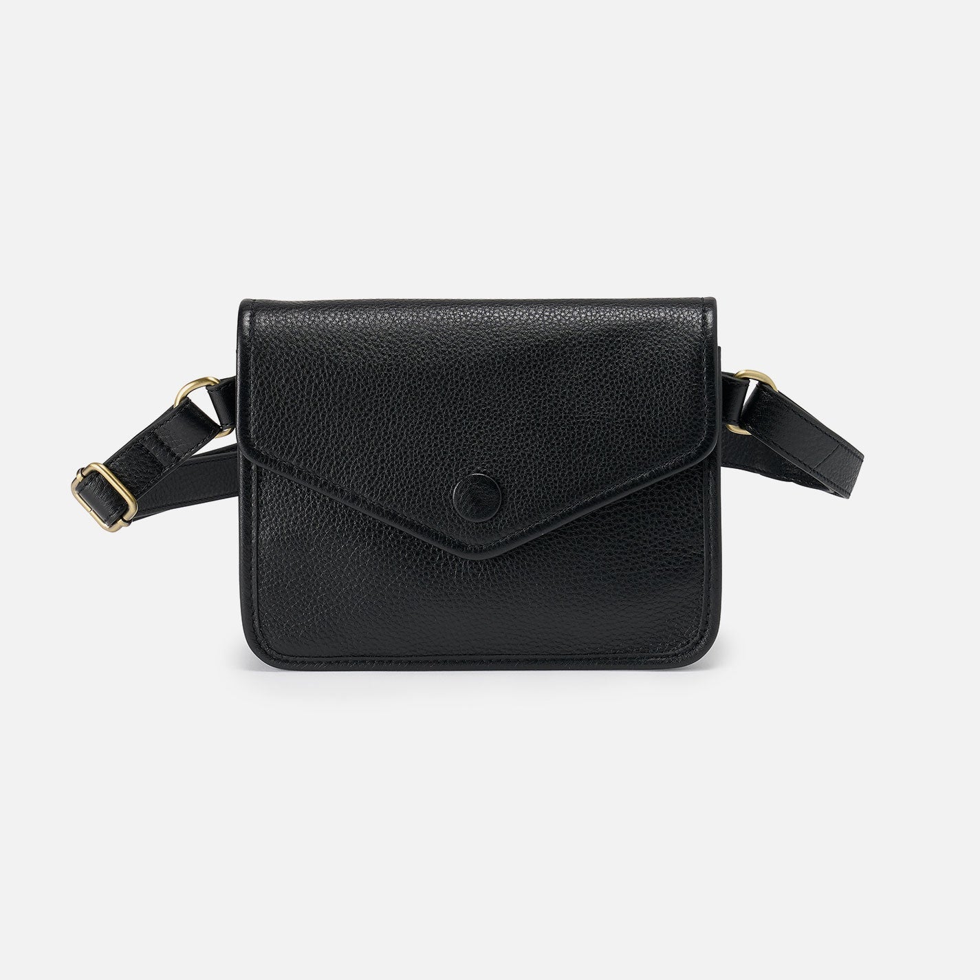 Margot Belt Bag In Pebbled Leather – Black