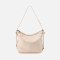 Emily Convertible Backpack In Pebbled Leather – Cream