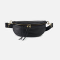 Hunter Medium Belt Bag In Pebbled Leather – Black