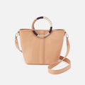 Luna Small Tote In Pebbled Leather – Porcini