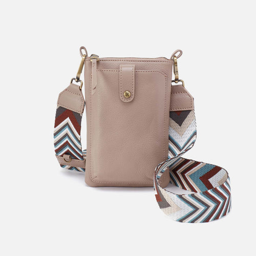 Cass Phone Crossbody in Pebbled Leather – Warm Adobe