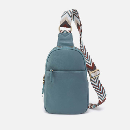 Cass Sling in Pebbled Leather – Agave Leaf