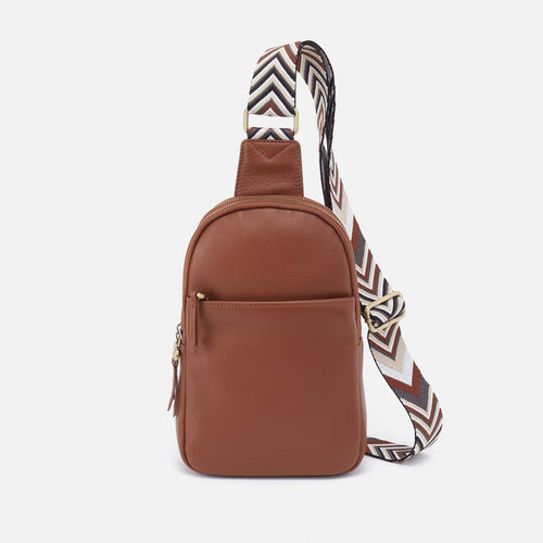 Cass Sling in Pebbled Leather – Bridle Brown