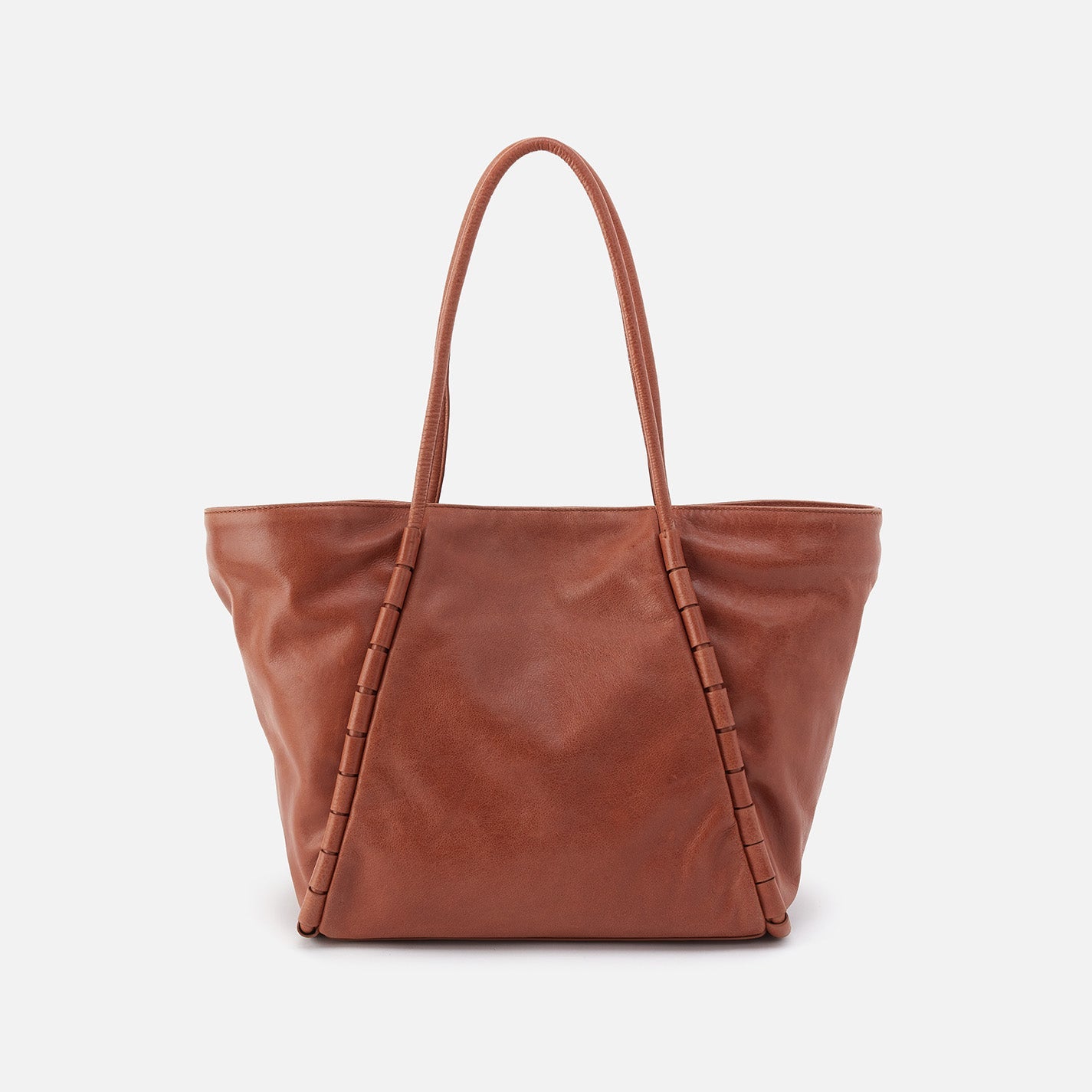 Phoebe Tote In Smooth Leather – Saddle