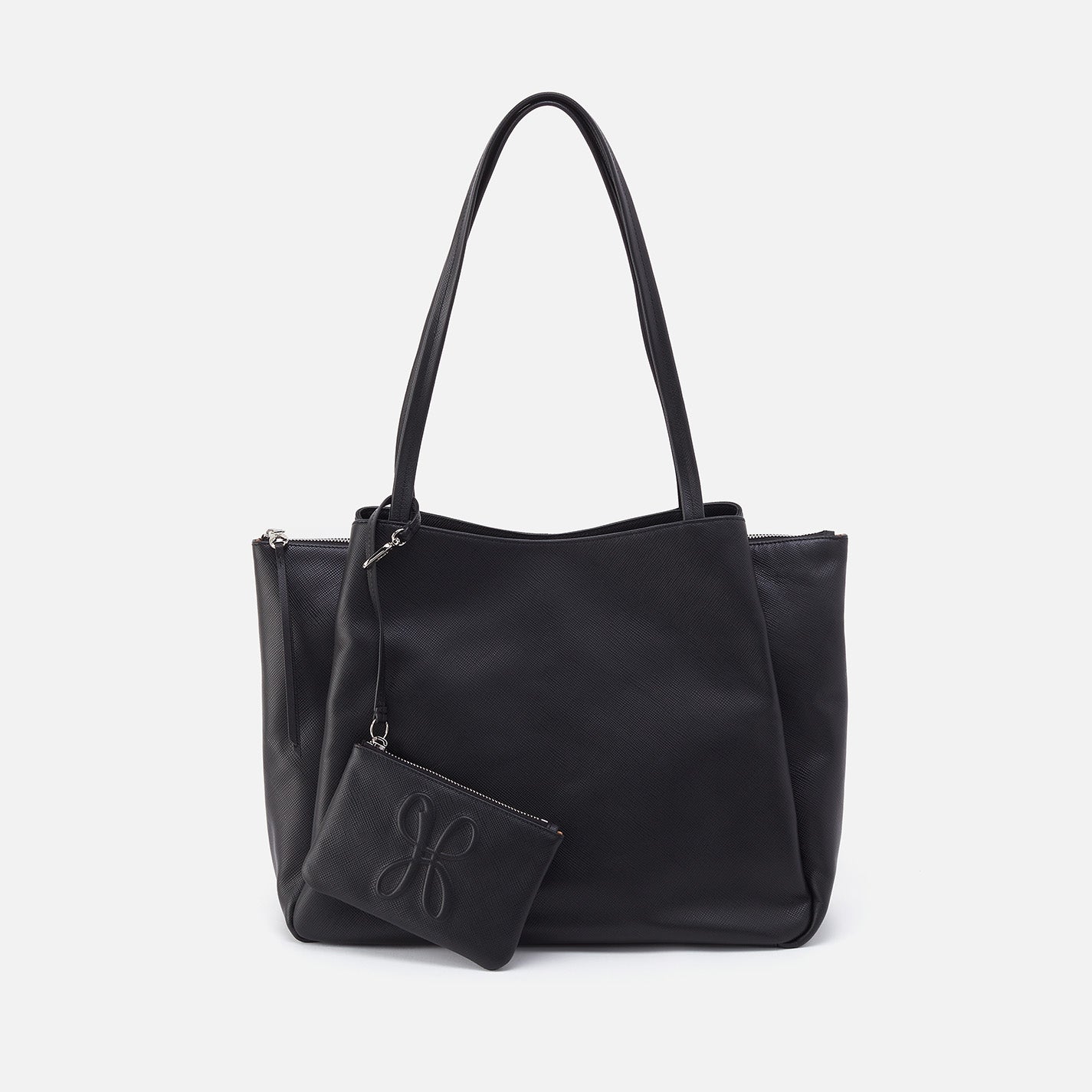 Essential Large Tote In Soft Saffiano Leather – Black