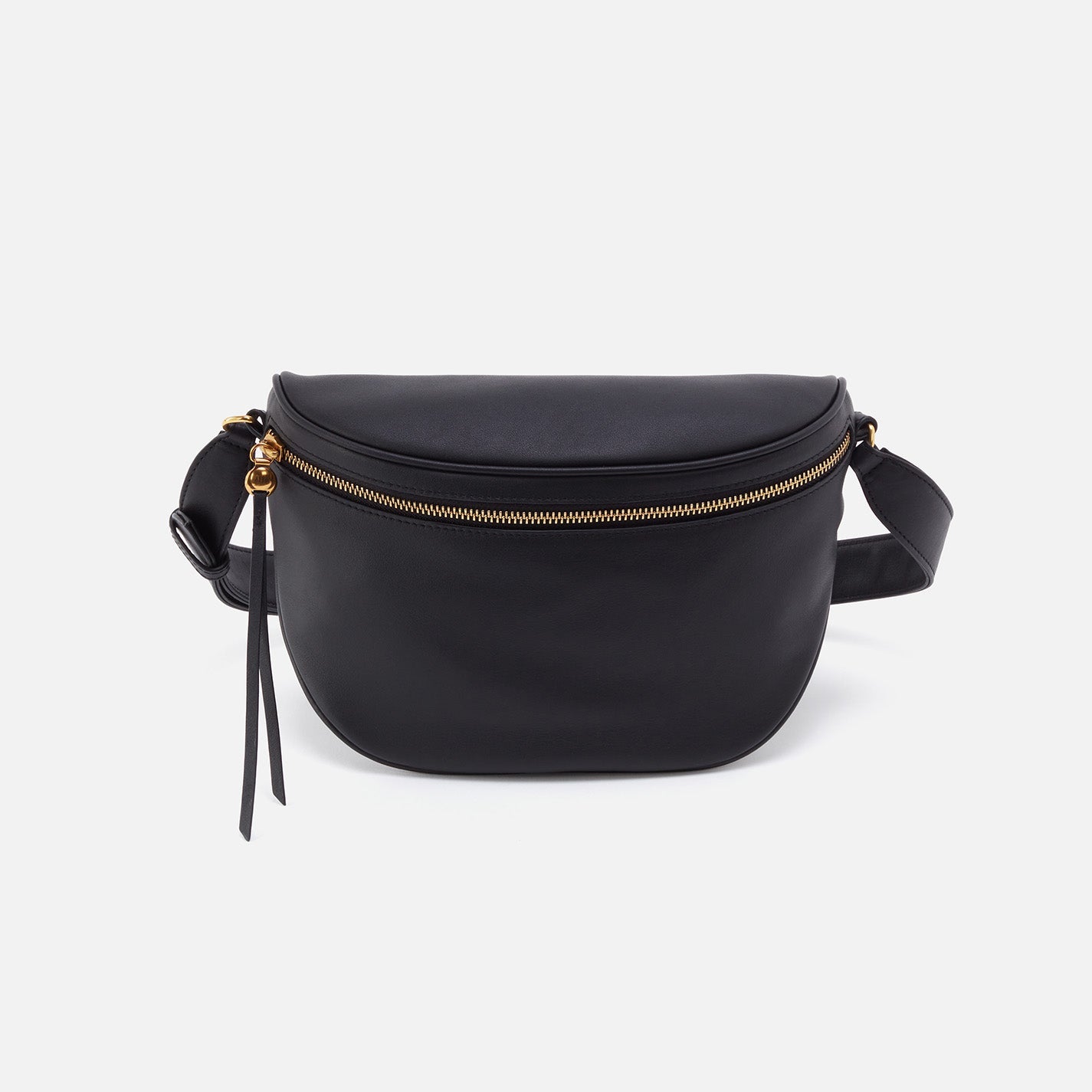 Juno Belt Bag in Smooth Leather – Black