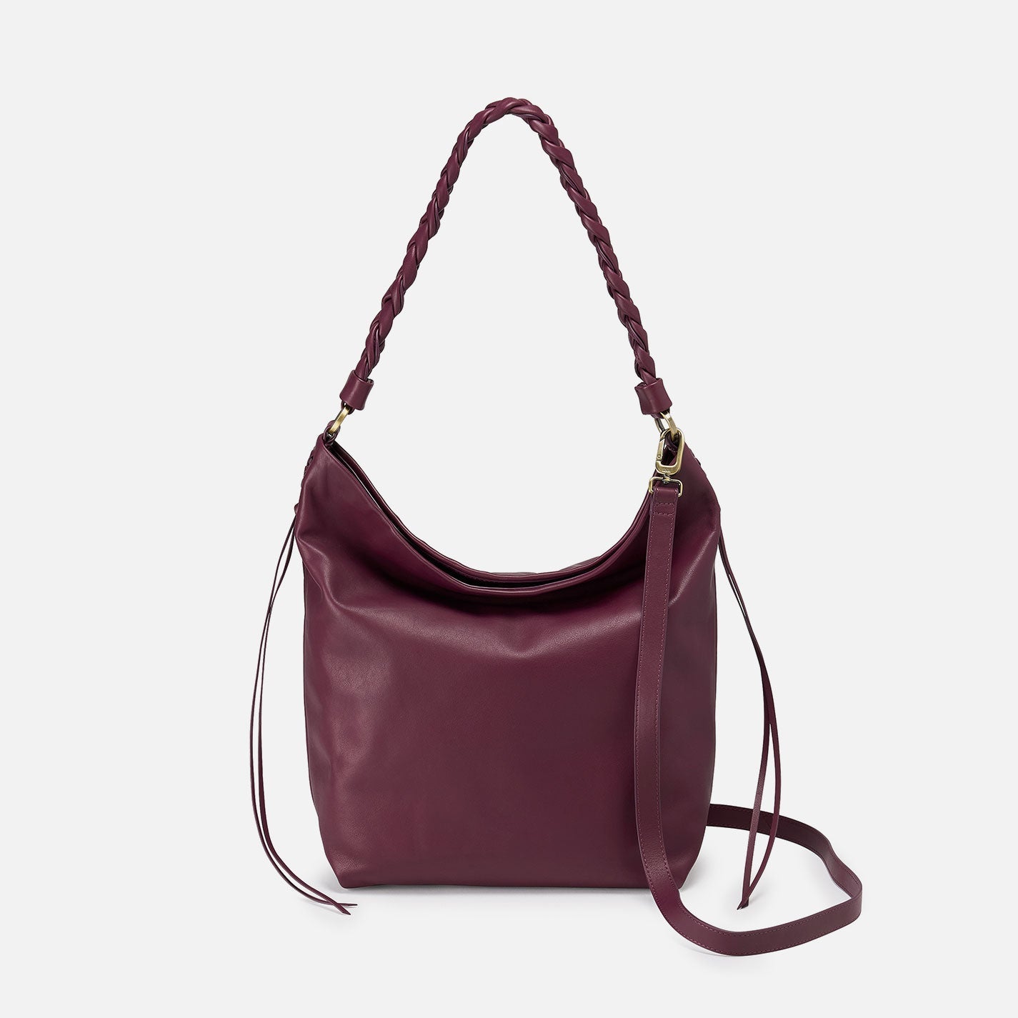 Lindley Hobo In Smooth Leather – Cordovan