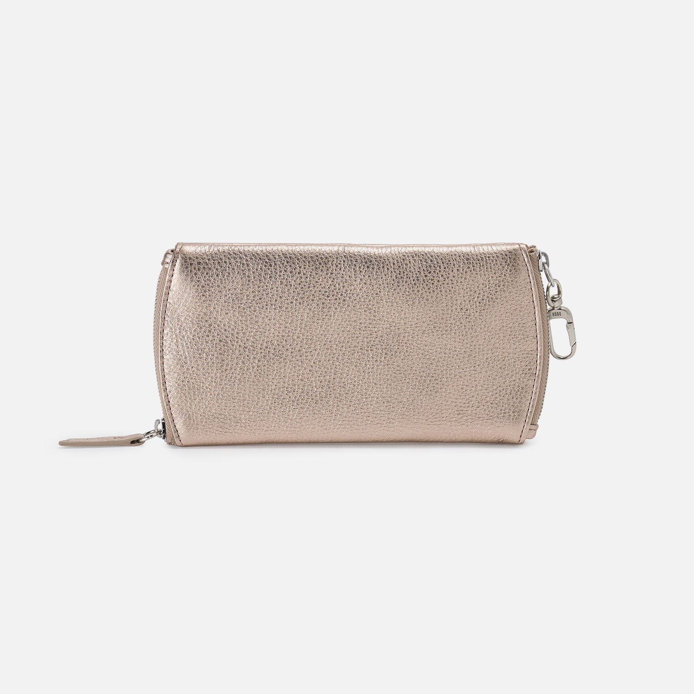 Spark Double Eyeglass Case In Metallic Leather – Cameo Quartz