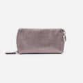 Spark Double Eyeglass Case in Metallic Leather – Pewter Spur