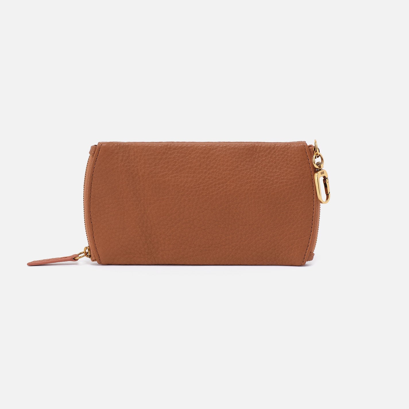 Spark Double Eyeglass Case In Pebbled Leather – Warm Honey