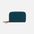 Move Clip Wallet In Pebbled Leather – Midnight Teal