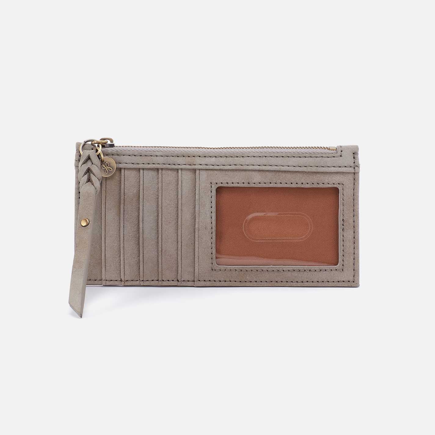 Carte Card Case in Nubuck Leather – Golden Granite
