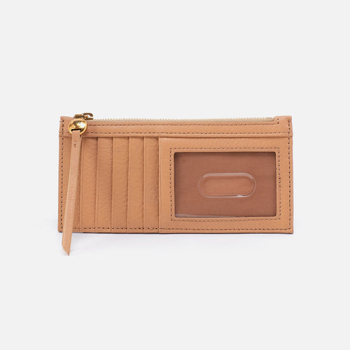 Carte Card Case In Pebbled Leather – Sandstorm