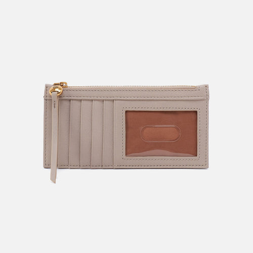 Carte Card Case in Pebbled Leather – Taupe