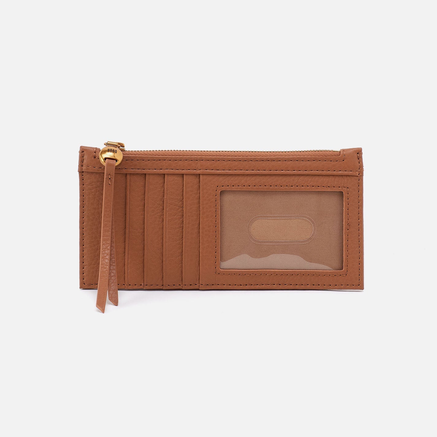 Carte Card Case in Pebbled Leather – Warm Honey