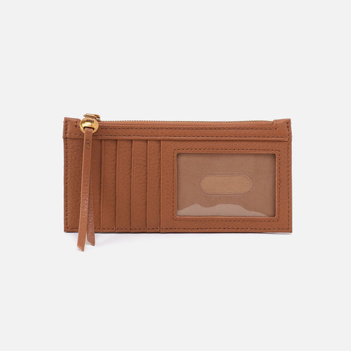 Carte Card Case in Pebbled Leather – Warm Honey