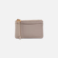 Lumen Card Case In Pebbled Leather – Taupe