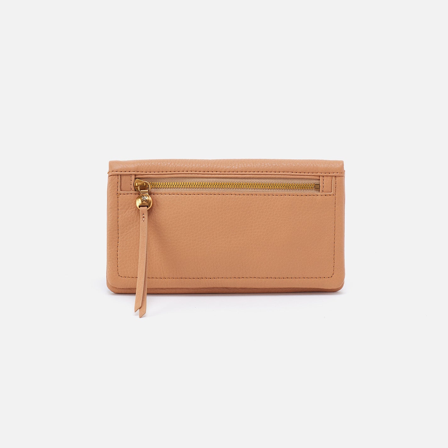 Lumen Continental Wallet In Pebbled Leather – Sandstorm