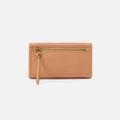 Lumen Continental Wallet In Pebbled Leather – Sandstorm