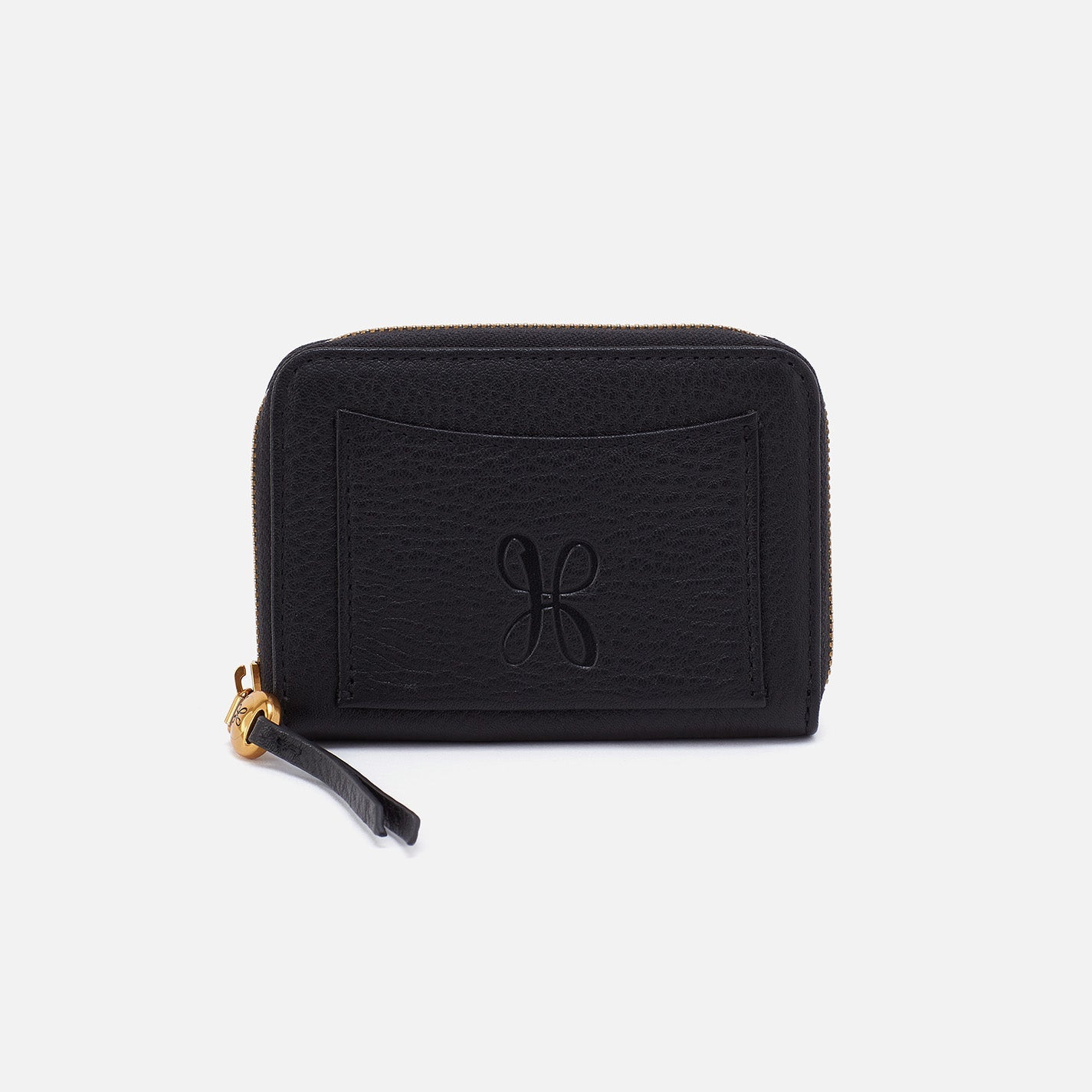 Hart Card Case In Pebbled Leather – Black
