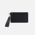Hart Wristlet In Pebbled Leather – Black