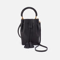 Eden Phone Crossbody In Pebbled Leather – Black