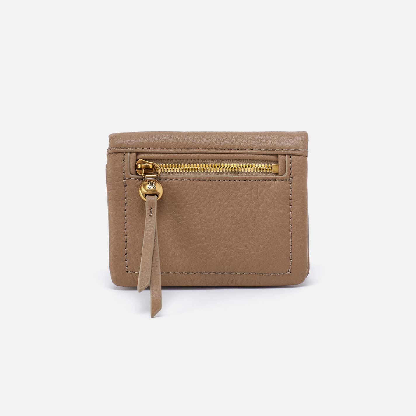 Lumen Mini Wallet in Pebbled Leather – Cedar Sagebrush