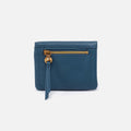 Lumen Mini Wallet in Pebbled Leather – Peacock Feather