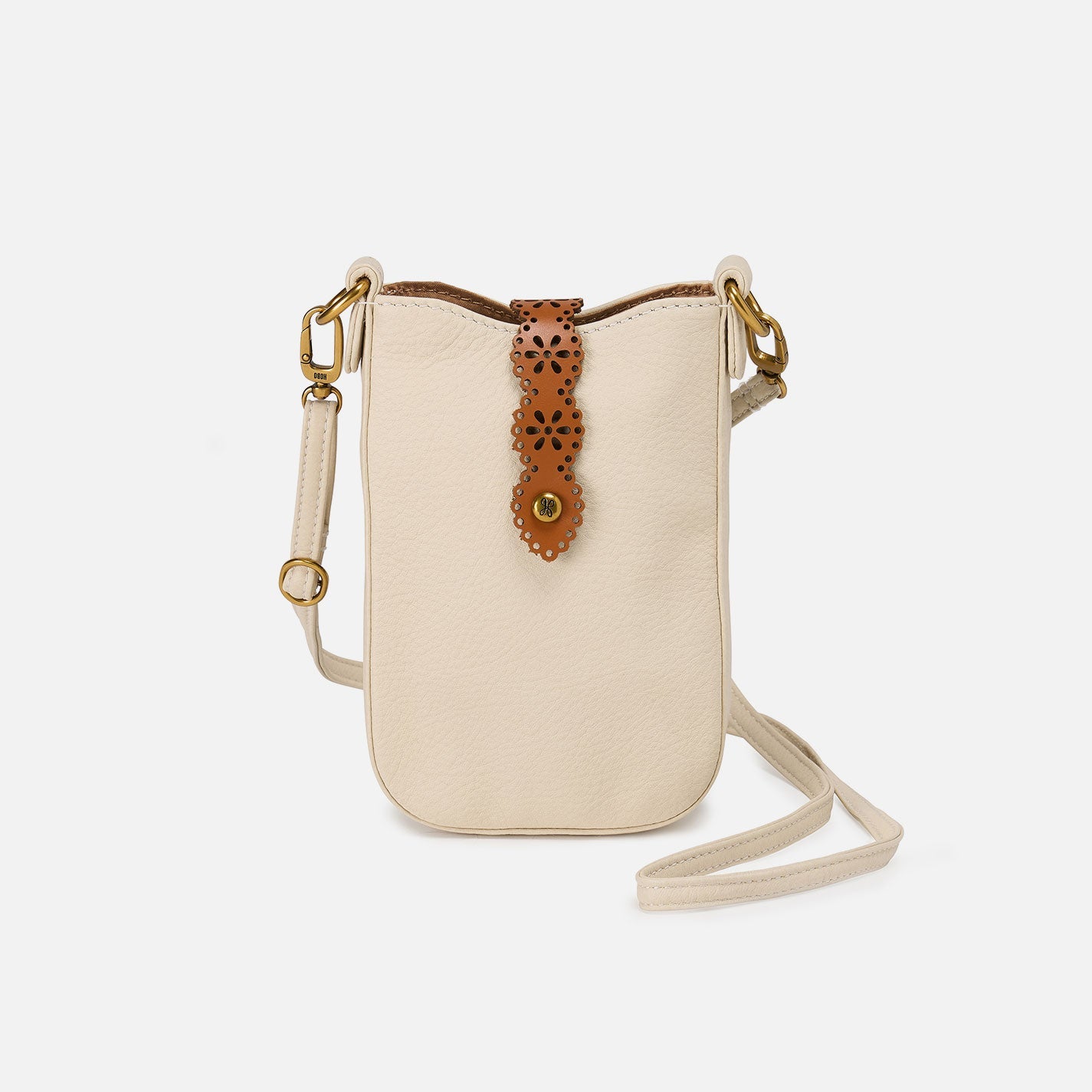 Tabby Phone Crossbody In Pebbled Leather – Birch