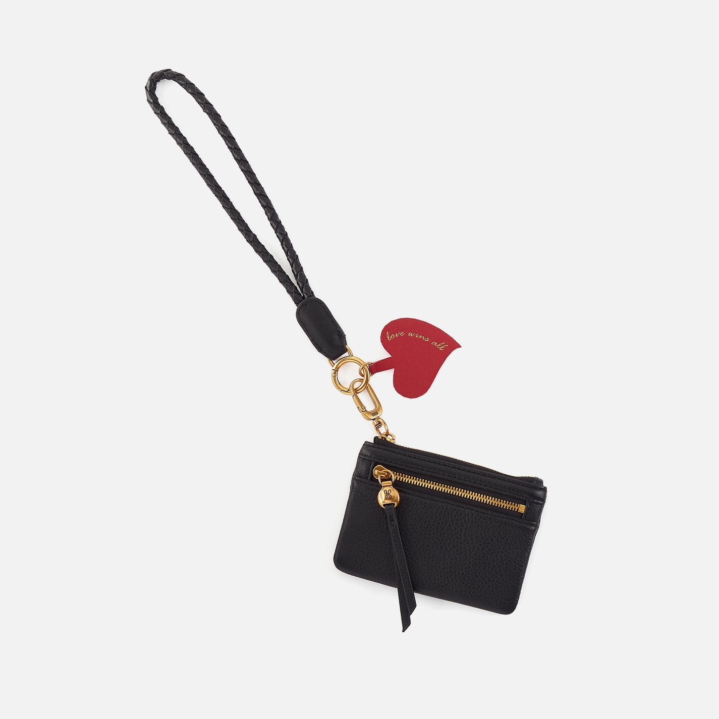 Lasso Phone Wristlet in Pebbled Leather – Black