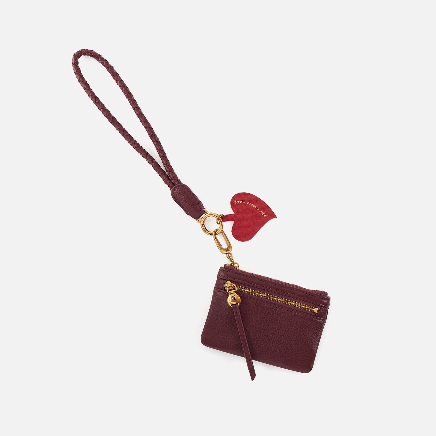 Lasso Phone Wristlet in Pebbled Leather – Mulberry Glaze