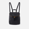 River Backpack in Pebbled Leather – Black