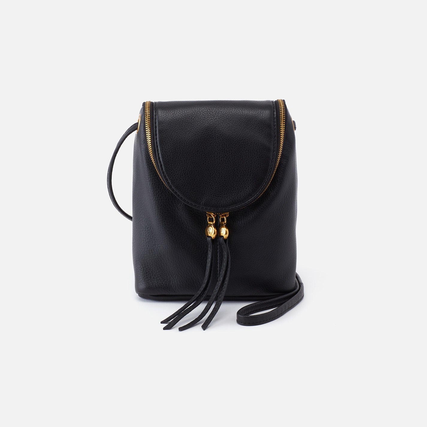 Fern Crossbody in Pebbled Leather – Black