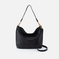 Pier Shoulder Bag in Pebbled Leather – Black