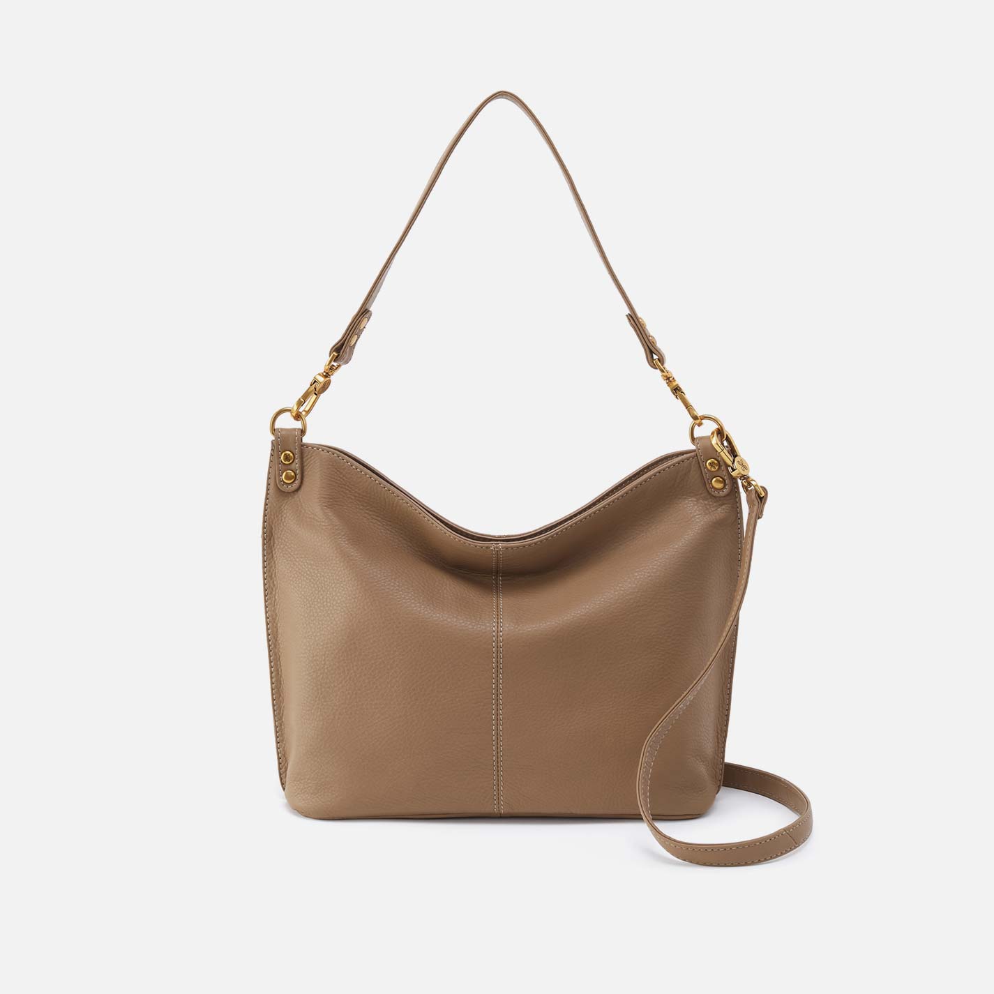 Pier Shoulder Bag in Pebbled Leather – Cedar Sagebrush