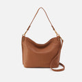 Pier Shoulder Bag in Pebbled Leather – Warm Honey