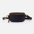 Fern Belt Bag In Pebbled Leather – Black