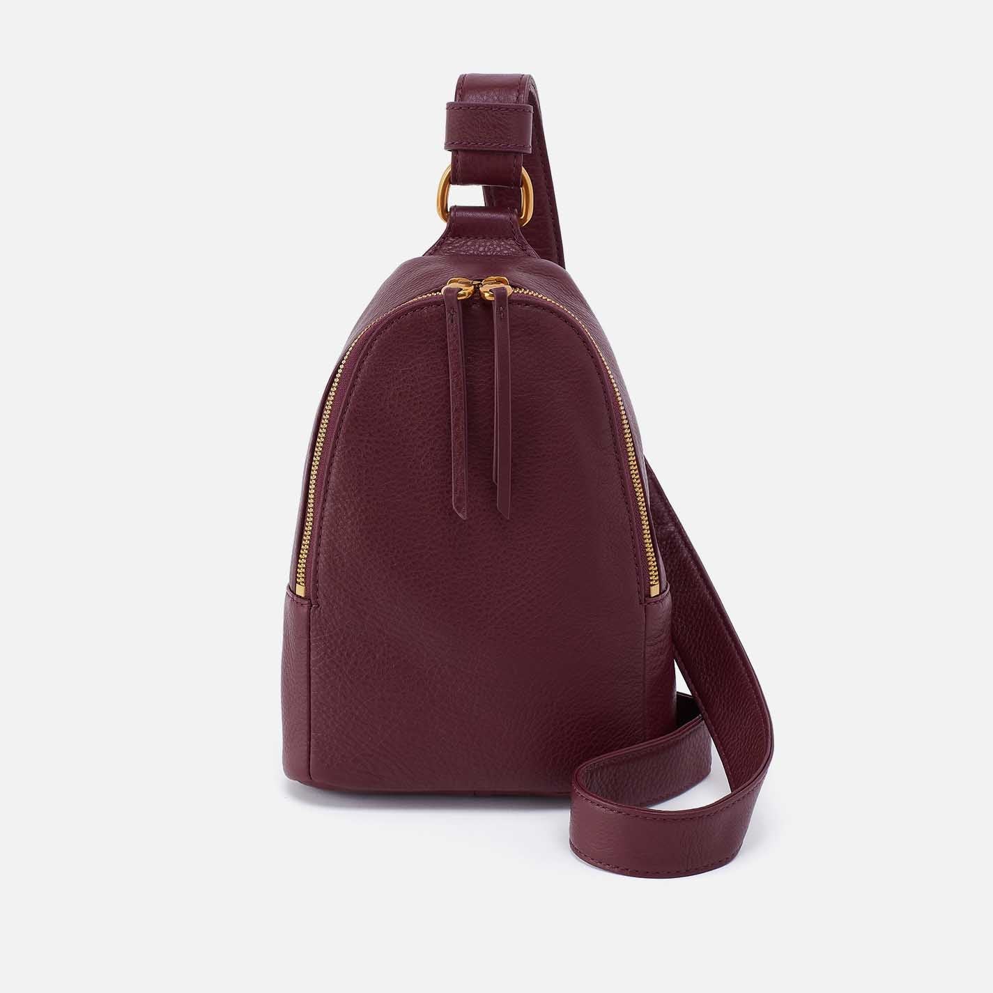 Fern Sling in Pebbled Leather – Mulberry Glaze