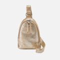 Fern Sling In Metallic Leather – Saddle Stardust