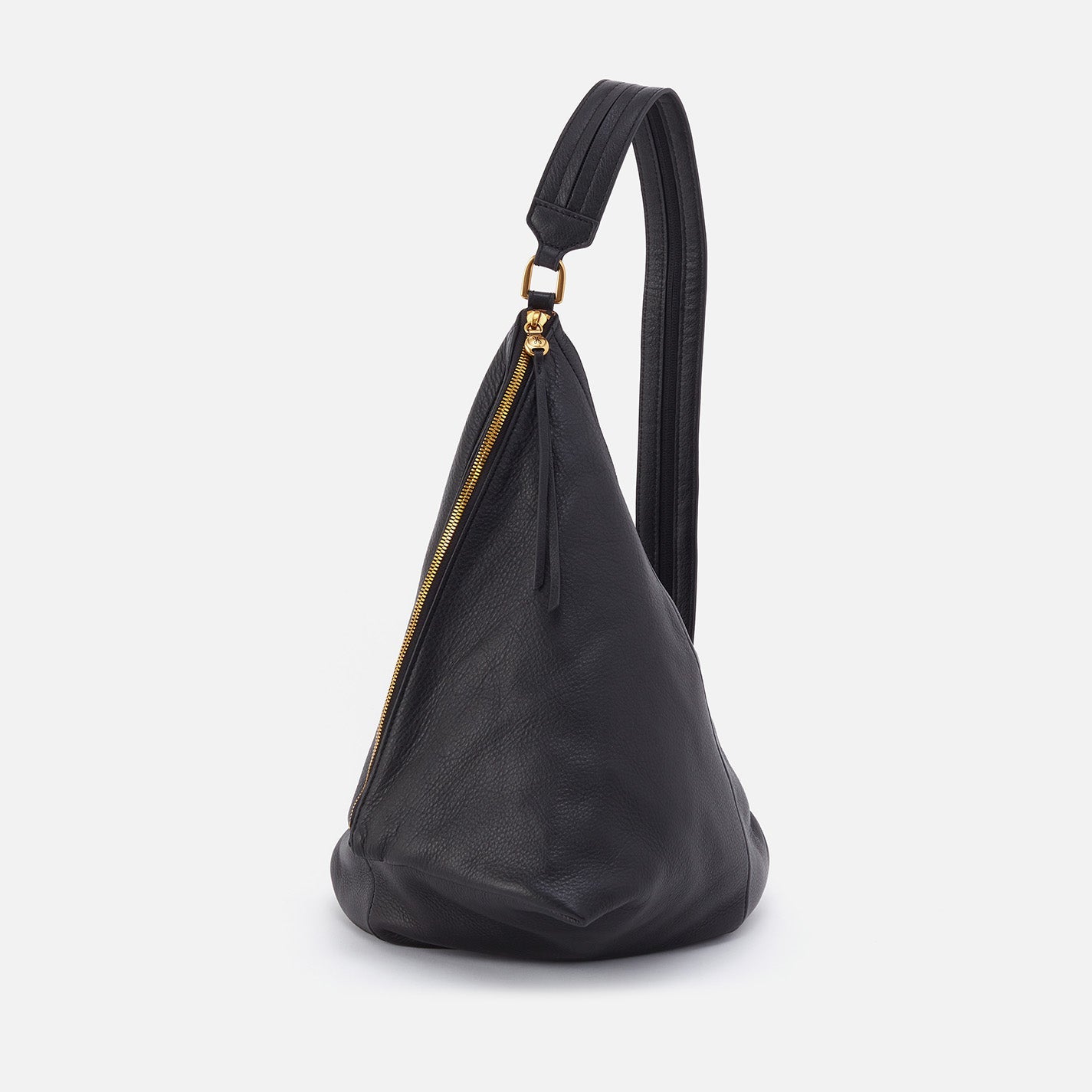 Sway Convertible Sling In Pebbled Leather – Black