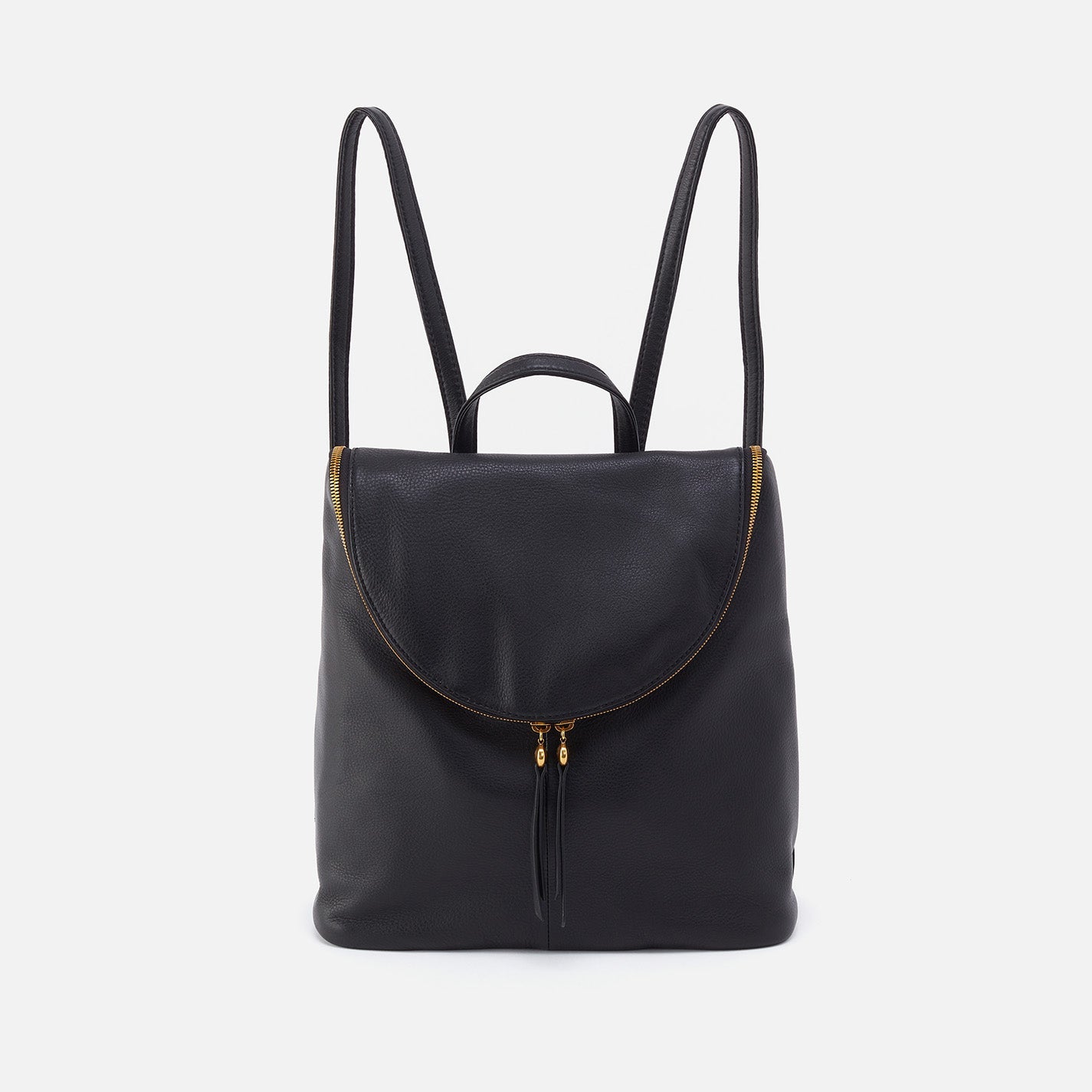 Fern Backpack in Pebbled Leather – Black