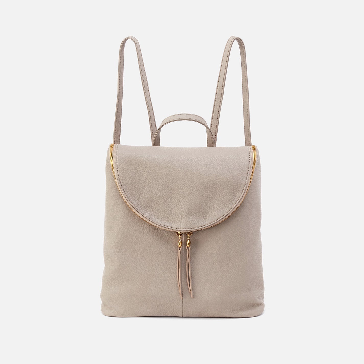 Fern Backpack in Pebbled Leather – Taupe