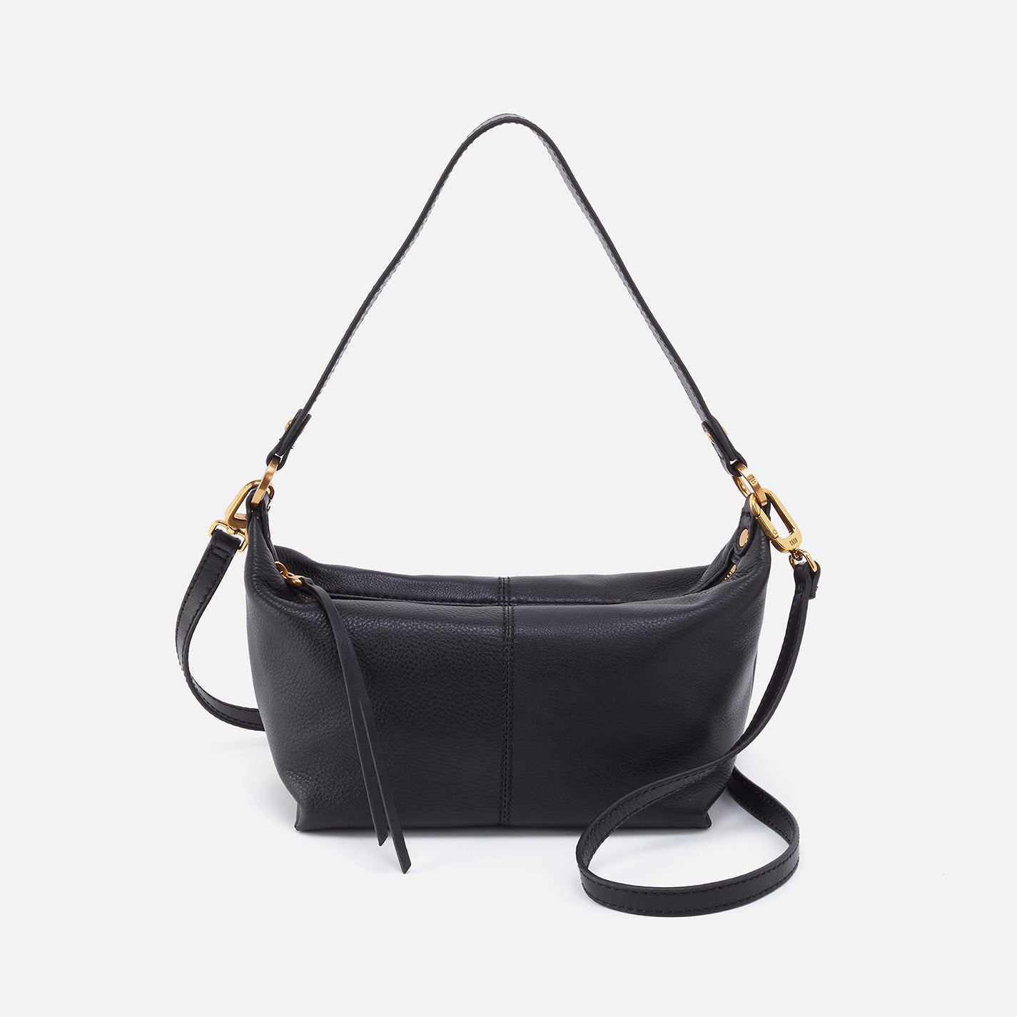 Laguna Crossbody in Pebbled Leather – Black